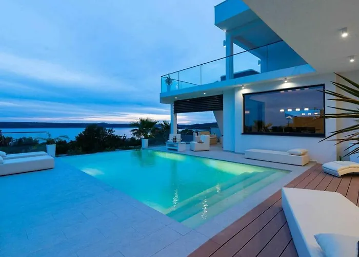 Luxury Michele With Heated Pool Villa Jasenice (Zadar)
